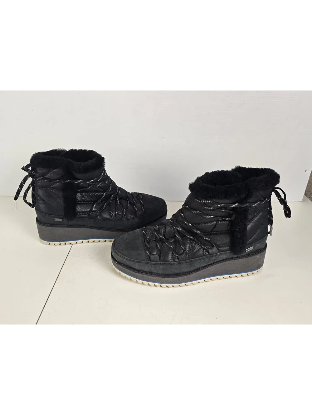 UGG Cayden Mini Boots Charcoal Grey Waterproof Winter Snow Boots Size 9.5 Womens